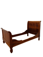 Letto a barca in noce - Luigi Filippo - piazza e mezza -1850