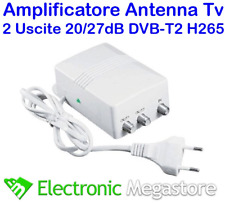 Amplificatore D'antenna Digitale per Interni guadagno 27 db regolabile DTT DVBT2