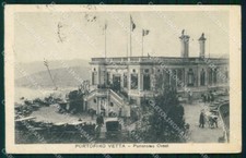 Genova Portofino Vetta Panorama Ovest PIEGATA cartolina RT3015