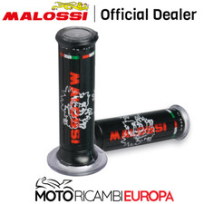 6914575.B0 COPPIA MANOPOLE NERE MALOSSI TRIBALE CHIUSE 22/24mm MOTO-SCOOTER
