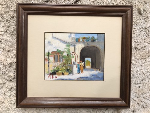 Quadro vintage dipinto olio - vintage,