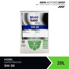 Mobil Super 3000 XE1 5W-30 Mercedes ACEA C3 API SN olio motore 20 litri scatola BAG-IN