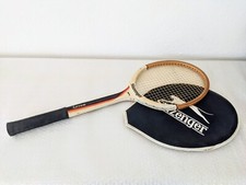 RACCHETTA TENNIS SLAZENGER LYCEUM LEGNO CON CUSTODIA ORIGINALE D'EPOCA VINTAGE
