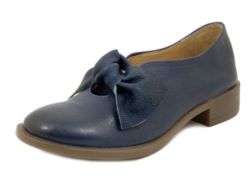 Ballerine donna pelle blu - pelle,