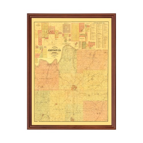 Vecchia mappa della contea - , di