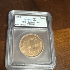 Penny irlanda 1968 - 1d, bu