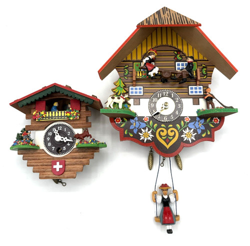 Mini orologio chalet svizzero