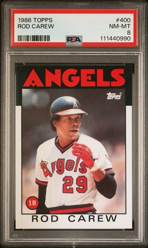 Rod carew 1986 topps - carew,