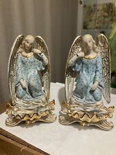 Coppia Di Angeli Di Ceramica