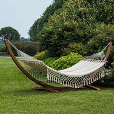 Bizzotto amaca in corda "Lilia", dondolo da giardino e balcone 200 X 100 cm
