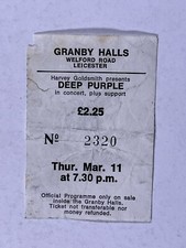 Deep Purple Biglietto Tommy