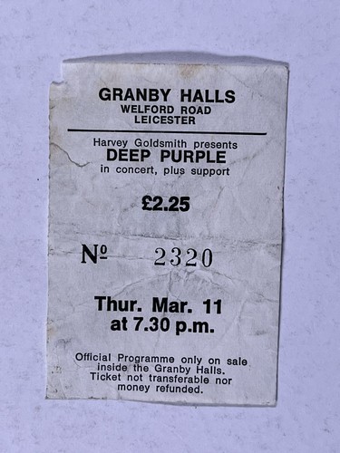 Deep purple biglietto tommy - biglietto,