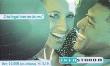 4659 SCHEDA TELEFONICA USATA INFOSTRADA DIALOGA INTERNATIONAL 10.000 31-12-2004