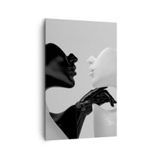 Quadro su Tela 80x120cm Nero