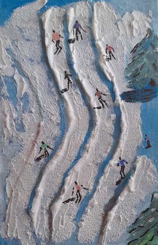 Montagne dipinto originale