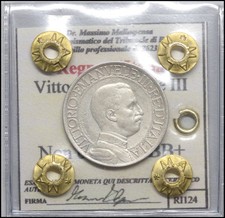 Regno d'italia  1 Lira 1908 Non comune BB+ Vittorio Emanuele III monete  