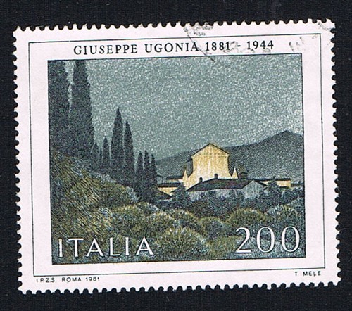 Italia francobollo arte - francobollo,