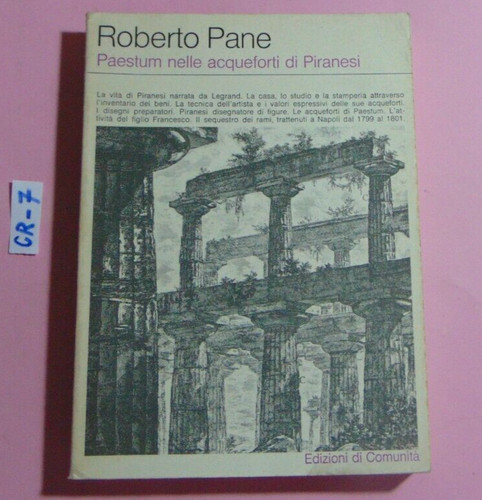 Libro roberto pane - libro, paestum