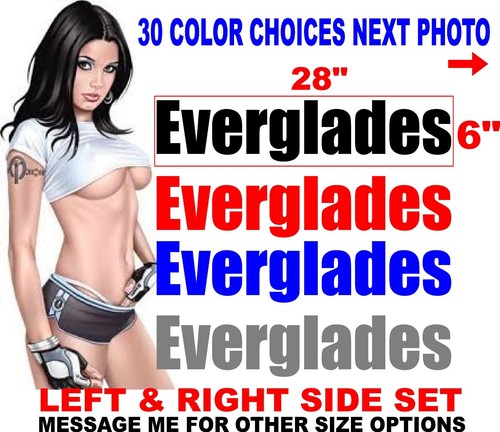 Everglades boat decal - boat,