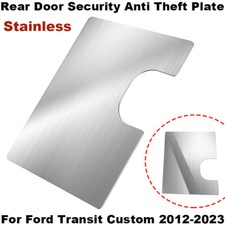Piastra Antifurto Porta Fienile Posteriore per Ford Transit Custom Acciaio 2012-2023