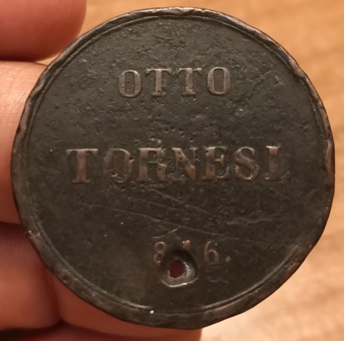 Moneta tornesi 1816 regno - tornesi,