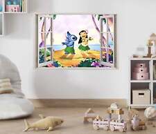 Adesivo parete finestra Stitch