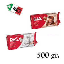 DAS Pasta Modellabile 500g – Bianco o Creta, Autoindurente, per Hobby e Scuola