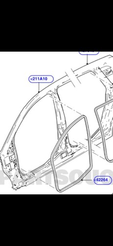 1426714 guarnizione vano porta - 1426714,