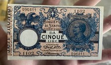 VITTORIO EMANUELE III 5 LIRE 21-01-1911 IN NOTEVOLE CONSERVAZIONE 