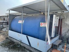 Cisterna gasolio usata litri 8.225 con pompa copertura