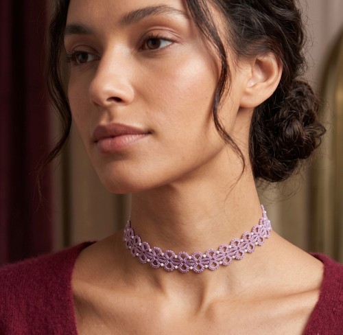 Collana choker fatta mano - collana, a