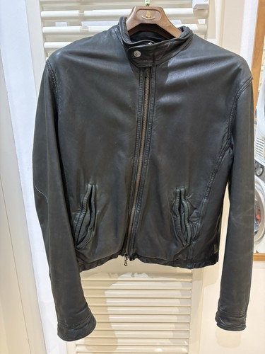 Giacca pelle vintage - giacca, armani