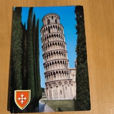PISA - TORRE PENDENTE  -  CARTOLINA A COLORI SCRITTA