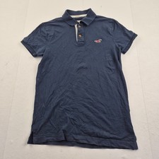 Polo HOLLISTER XS blu uomo