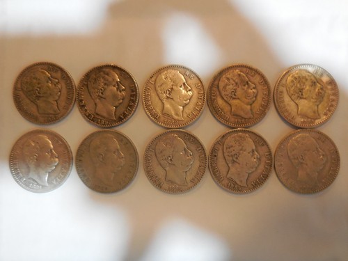 Umberto monete 2 lire - 10,