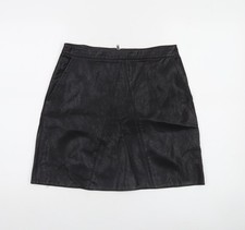 Gonna donna in pelle dritta e