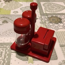 Set Sale Pepe Stuzzicadenti Centro Tavola Rosso Vintage