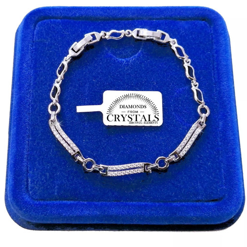 Bracciale tennis 5mm onde - 5mm, pl