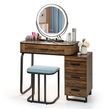 Set Tavolo Vanity 3 Colori Dimmerabile Corpo Umano Induzione Luce Stazione di Ricarica