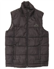 KAPPA Gilet Uomo Imbottito UK 38 Medium Nero Poliestere AM01
