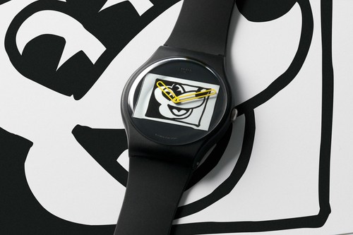 Swatch mickey mouse blanc sur - blanc,