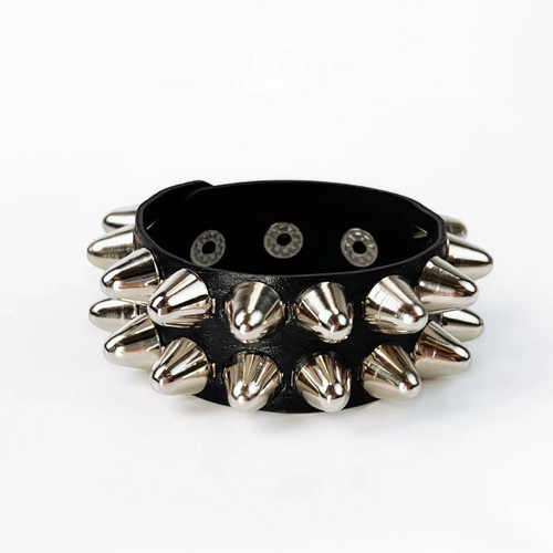 Bracciale pelle regolabile - in,