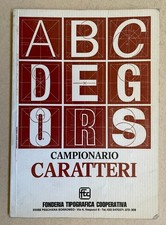 Campionario caratteri Fonderia