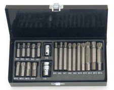 SET CASSETTA METALLICA 21 PEZZI INSERTI RIBE carrozzeria officina FERMEC 5735