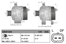 DENSO DAN1336 - Alternatore
