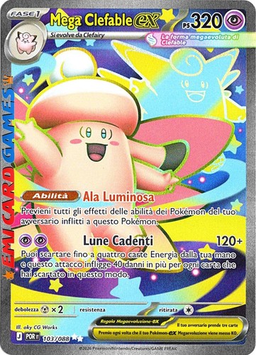 Mega clefable 103 088 por - clefable,