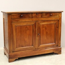 CREDENZA Luigi Filippo - IN NOCE - EPOCA 800 - RESTAURATA