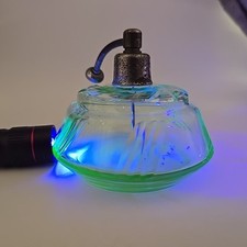 Antique Uranium Glass Perfume