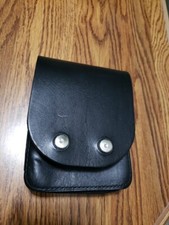 NRA Black Leather Gun Case