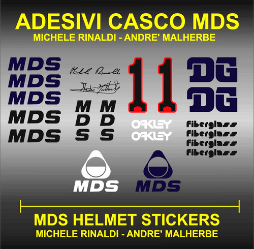 Adesivi sticker casco mds - casco, |